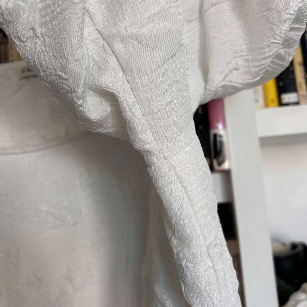 A BRONZE AGE White Puff-Sleeve Maxi Dress - Picture 4 of 8